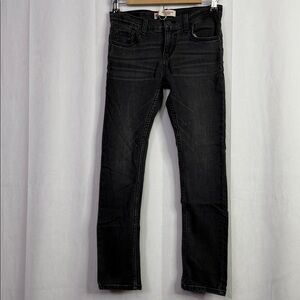 Levi's 519 Extreme Skinny Stretch Black Adjustable Waist 12 Reg Jeans